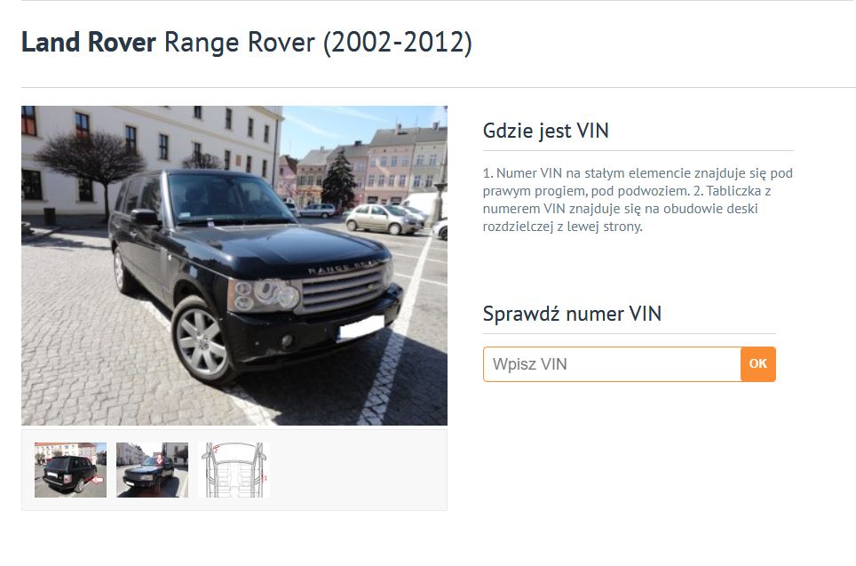 Land Rover jak znaleźć, rozkodować i sprawdzić numer VIN