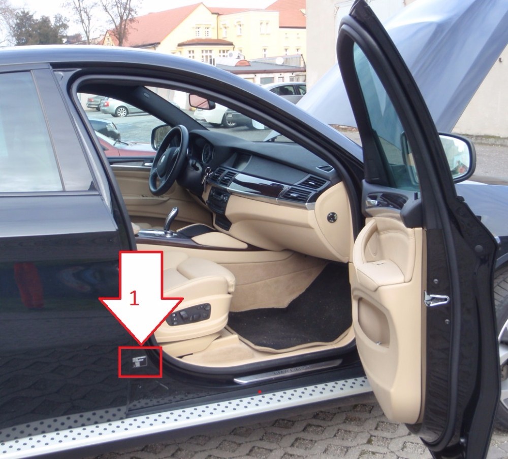 BMW X6 (20102014) Gdzie jest VIN? Znajdź VIN