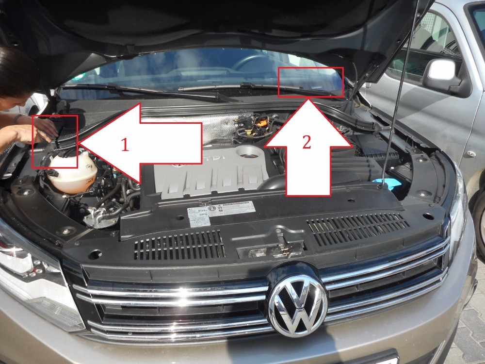 Volkswagen Tiguan (20112014) Finden Sie VIN Nummer