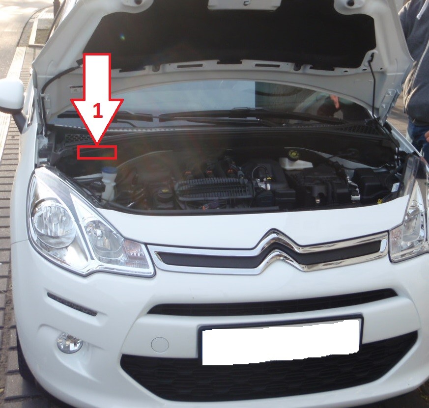 Citroën C3 (20132015) Gdzie jest VIN