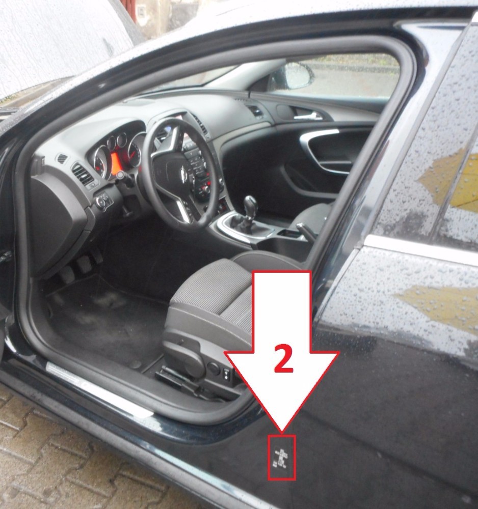 Opel Insignia (20132015) Gdzie jest VIN