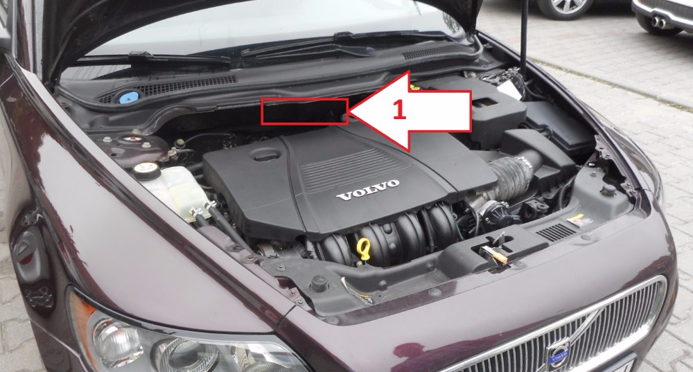 Volvo V50 (20072012) Gdzie jest VIN