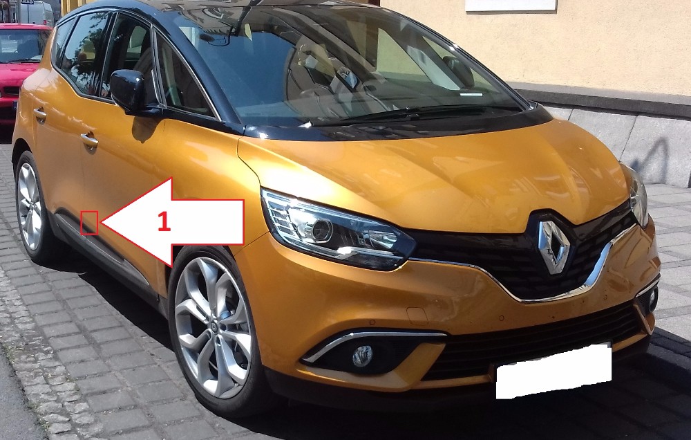 Renault Scenic (20132018) Gdzie jest VIN