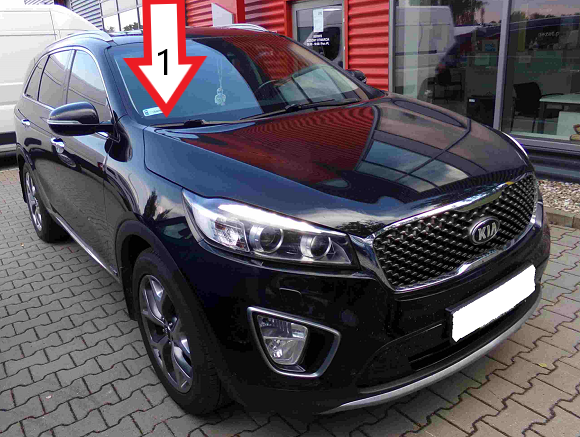 Kia Sorento (2016) Gdzie jest VIN